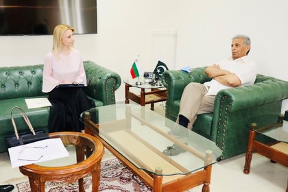 The Bulgarian Ambassador in Islamabad Irena Gancheva met the Federal Minister of Education and Professional Training of the Islamic Republic of Pakistan Rana Tanveer Hussain